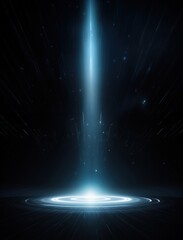 Alien abduction effect, black background, by rawpixel