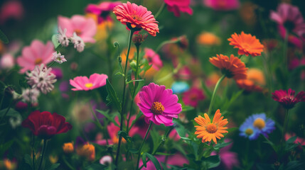 Fototapeta premium colorful poppies in the field