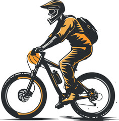 Naklejka premium logo ciclista 02