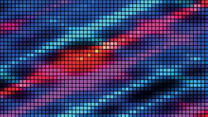 Abstract background from multi-colored squares. Abstract gradient background. Pixel background for web design. Small squares of computer mosaic. Vector illustration