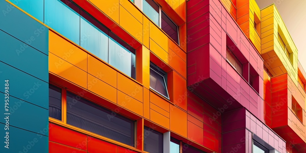 Poster a visually striking stock image featuring a super realistic geometric background pattern, inspired b