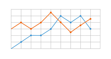 Diagram illustration. Statistics, analytics, business report,  growth, dynamics, presentation