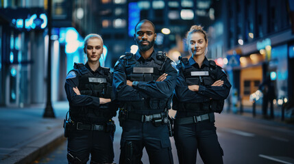 Group of police officers