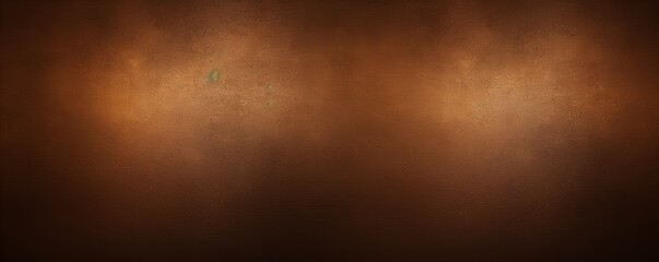 Brown foil metallic wall with glowing shiny light, abstract texture background blank empty with copy space  - obrazy, fototapety, plakaty
