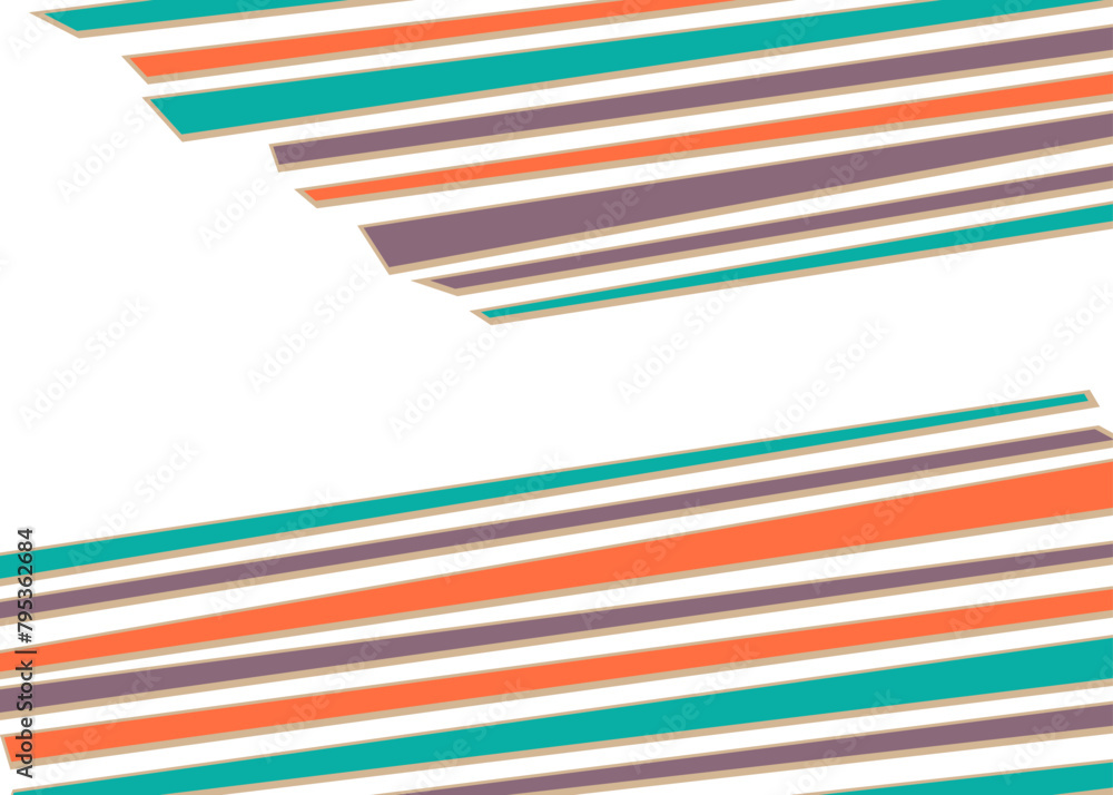 Poster simple background with colorful abstract lines pattern and with some copy space area