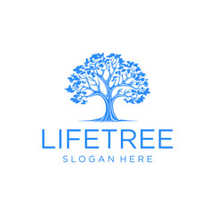 Obraz premium The tree, foundation and non profit logo vector illustration