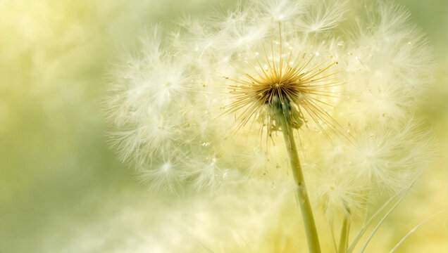 romantic dandelions in artistic style, beautiful illustration for pictures on wall