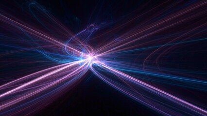 energievoll hell leuchtende Highspeed Internet Verbindungen, Glasfaser, Lichtgeschwindigkeit, FTTH, Breitbandausbau, Datentransfer, Streaming,  Multimedia, Perspektive, Daten, Security, pink, violett
