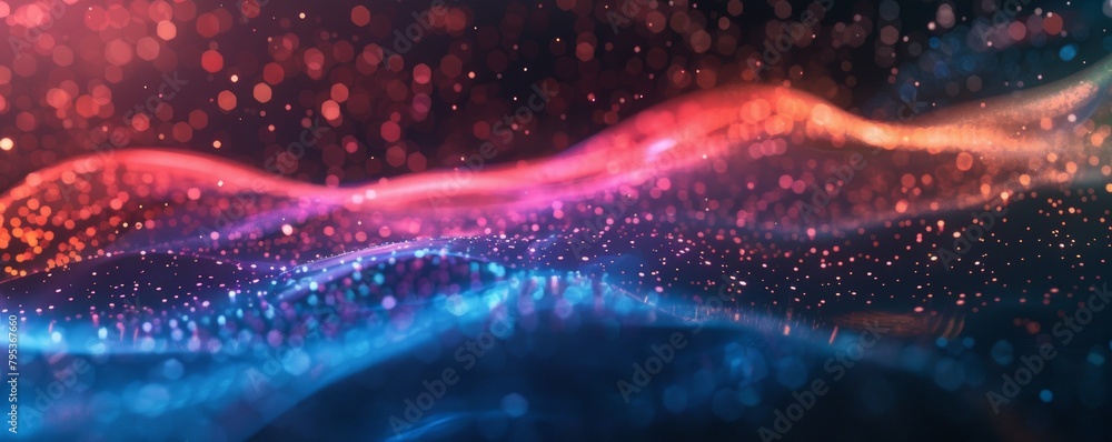 Aufkleber abstract background image featuring dynamic particle lines, creating a captivating and modern visual