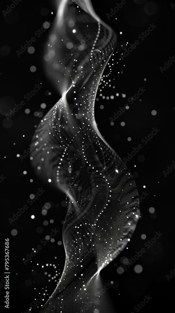 Fototapete abstract background image featuring dynamic particle lines, creating a captivating and modern visual