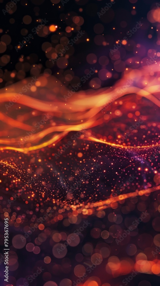 Aufkleber abstract background image featuring dynamic particle lines, creating a captivating and modern visual