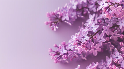 A soft lilac background, empty yet full of potential.
