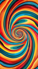 A vibrant pop art swirl background featuring dynamic and colorful swirls, evoking a sense of energy and creativity.