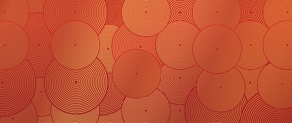 Happy Chinese new year background vector. Luxury wallpaper design with chinese pattern on red background. Modern luxury oriental illustration for cover, banner, website, decor.