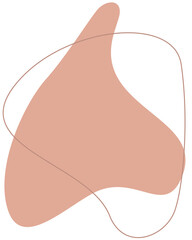 Abstract stain liquid shape. Illustration for design template business presentation, social media, marketing minimalist advertising, flyer, magazine, background.