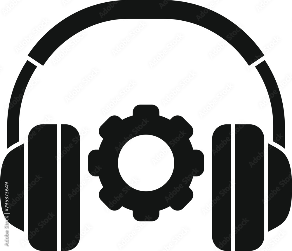 Poster support chat call tech icon simple vector. support fix. help online app
