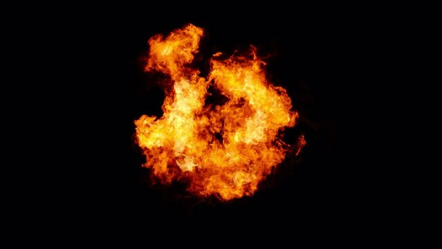 Burning Letter U