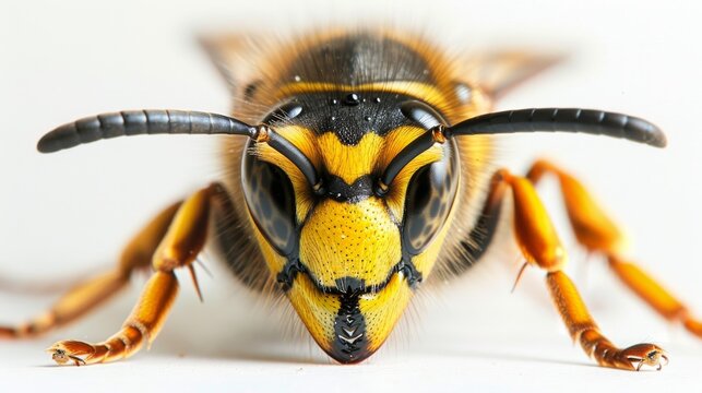 Close up of the wasp or bee