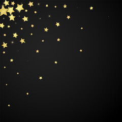 Magic stars vector overlay.  Gold stars scattered