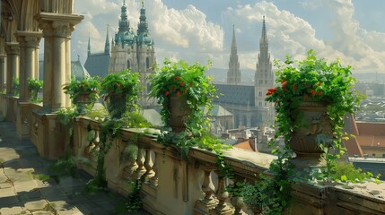 City Planters: Urban Gardening in Colorful Street Scenes