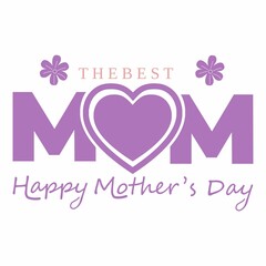 Happy Mothers Day lettering. Handmade calligraphy vector illustration design . Mother's day card background, 12 May special illustration greeting cards design or logo concept.