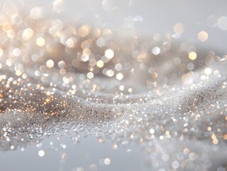 A beautiful sparkling silver and gold glitter background.