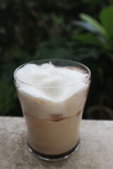 iced chocolate, iced cocoa or coffee, iced coffee or iced cappuccino coffee