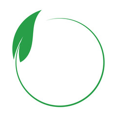 Green leaf logo design vector icons. vector illustration. EPs 10