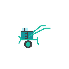 Cultivator flat icon