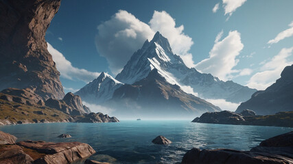 "Summit Serenity: Captivating Views of Nature's Majesty"

