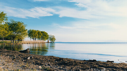 琵琶湖湖畔の風景