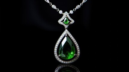 A beautiful and elegant natural gemstone pendant paired with a small silver necklace. Multi-colored natural gemstone ring beautiful and attractive