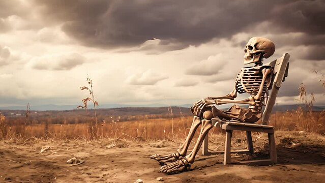 Creepy skeleton, horror, creepy, mystical halloween	
