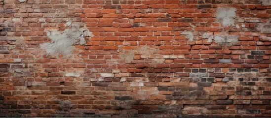 Fire hydrant in front of a close-up brick wall