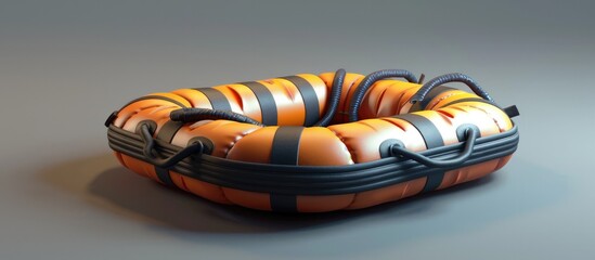 D Rendered Life Jacket Symbolizing Safety and Rescue in Maritime Adventures