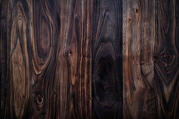 Dark walnut wood texture background with deep, rich colors, perfect for adding drama to designs