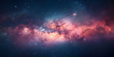 Fototapeta premium Dazzling Celestial Landscapes A Journey Through the Captivating Cosmos for Stargazers and Astronomy Enthusiasts