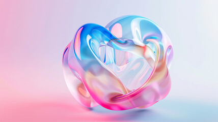 Fototapeta premium Bunte abstrakte und zufällige Wellen und Formen als Hintergrund. 