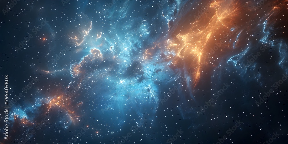 Wall mural captivating cosmic tapestry an immersive journey through the wonders of astrophysics and aerospace e