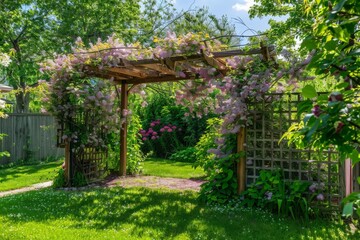2021-11-10 A LARGE BLOOMING EARPOD TREE ON KAUAI HAWAII WITH RAIN CLOUDS MOVING IN. Beautiful simple AI generated image in 4K, unique.