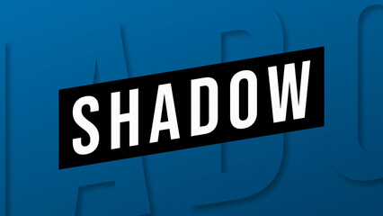 Slanted Shadow Text Transition