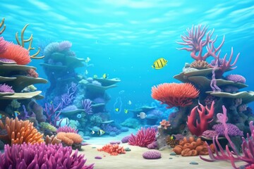 Underwater fish aquarium outdoors
