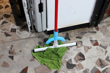 Hand tools for wet cleaning of premises. - obrazy, fototapety, plakaty