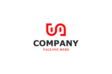 letter u and a minimal logo