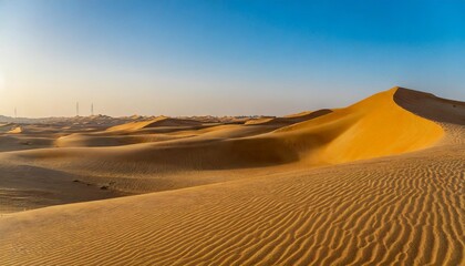 Fototapeta na wymiar desert resort in the rub al khali desert empty quarter abu dhabi united arab emirates
