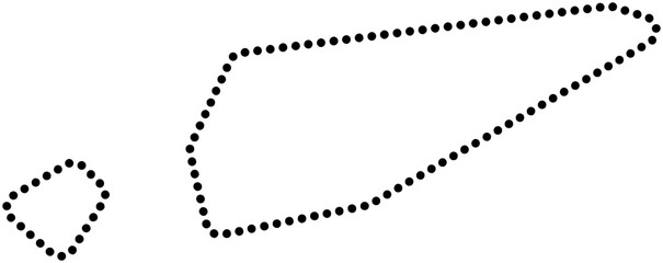 dot line drawing of timor-leste map.
