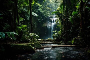 Jungle forest nature vegetation - obrazy, fototapety, plakaty