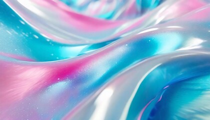 holographic background fluid metallic texture in blue and pink hues perfect for background and...