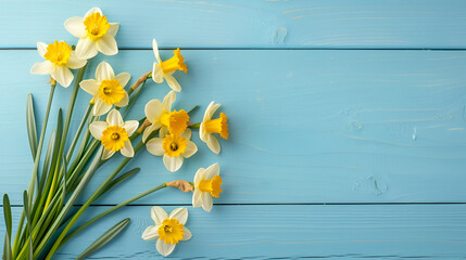 Bunch-flowered daffodil,generative ai - obrazy, fototapety, plakaty