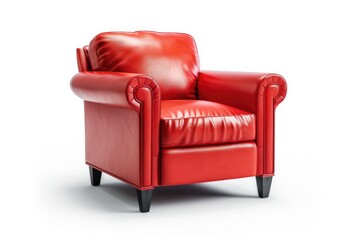 Bold Red Club Chair: Elevate Your Space with Vibrant Elegance